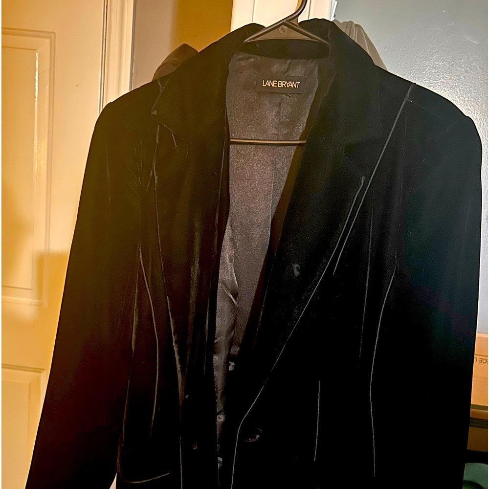 Velvet Blazer--Fitted for Lovely Curves